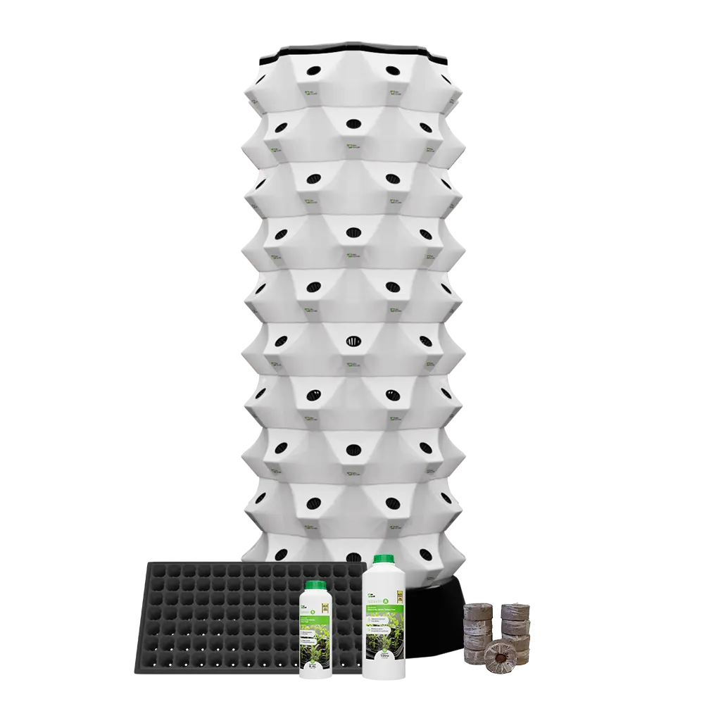 Kit HidroLand - Torre Hidropónica X10 — 80 plantas | WG-HIDRO-KIT10